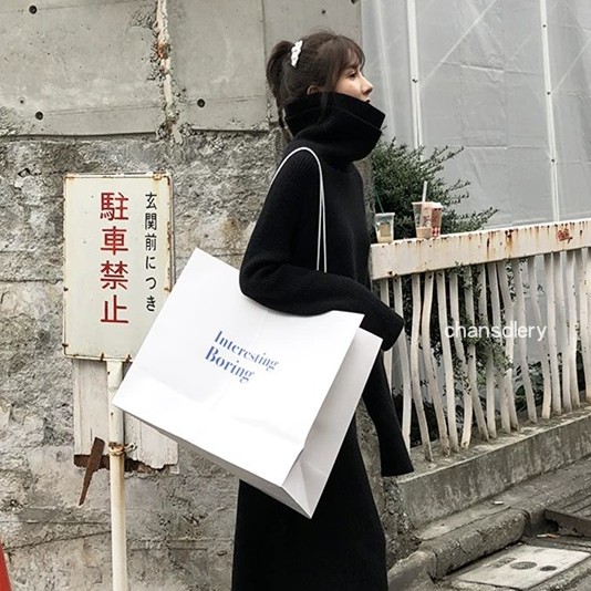 购物袋超大号手提纸袋定制服装店