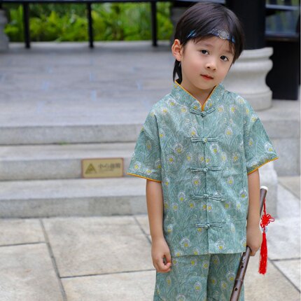 亲子装母女旗袍女童汉服夏季儿童唐装中国风周岁小宝宝薄款连衣裙