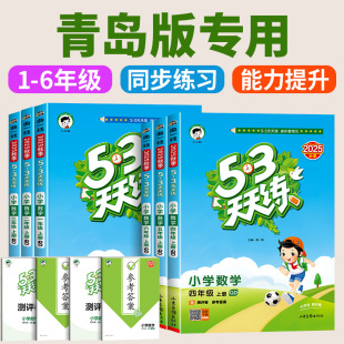 小学同步课时训练五三小学生专项练习册 人教版 青岛版 山东2025小学53天天练一二三四五六年级上册下册语文数学英语全套部编版