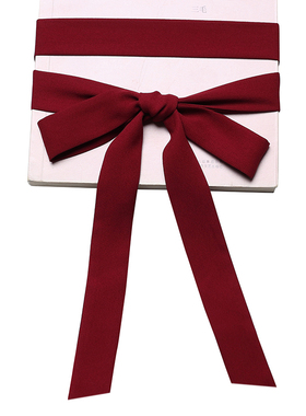酒红色雪纺丝带腰带丝巾长条细长绑包飘带通用发带进口雪纺手工制