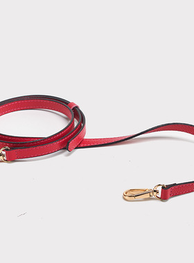 MK替换荔枝纹玫梅红色肩带斜挎女包包带子配件真皮包背包带1.8宽