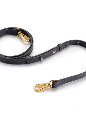 粉红黑米白灰色MK锁头包包单肩斜挎包带配件1.5宽金扣长款平细纹