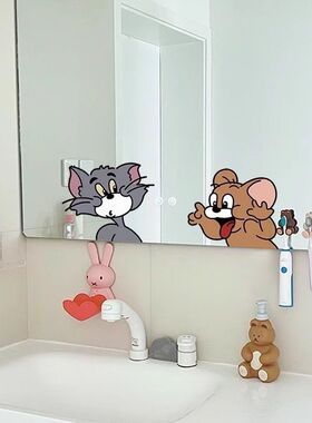 猫和老鼠贴纸镜子玻璃装