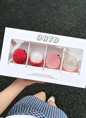 冰透夜光荔枝车载摆件创