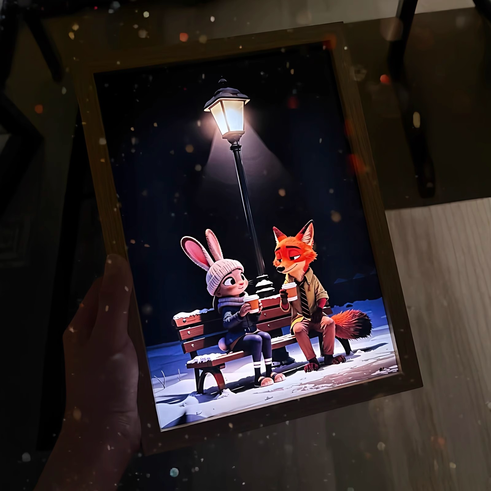 疯狂动物城灯光画尼克朱