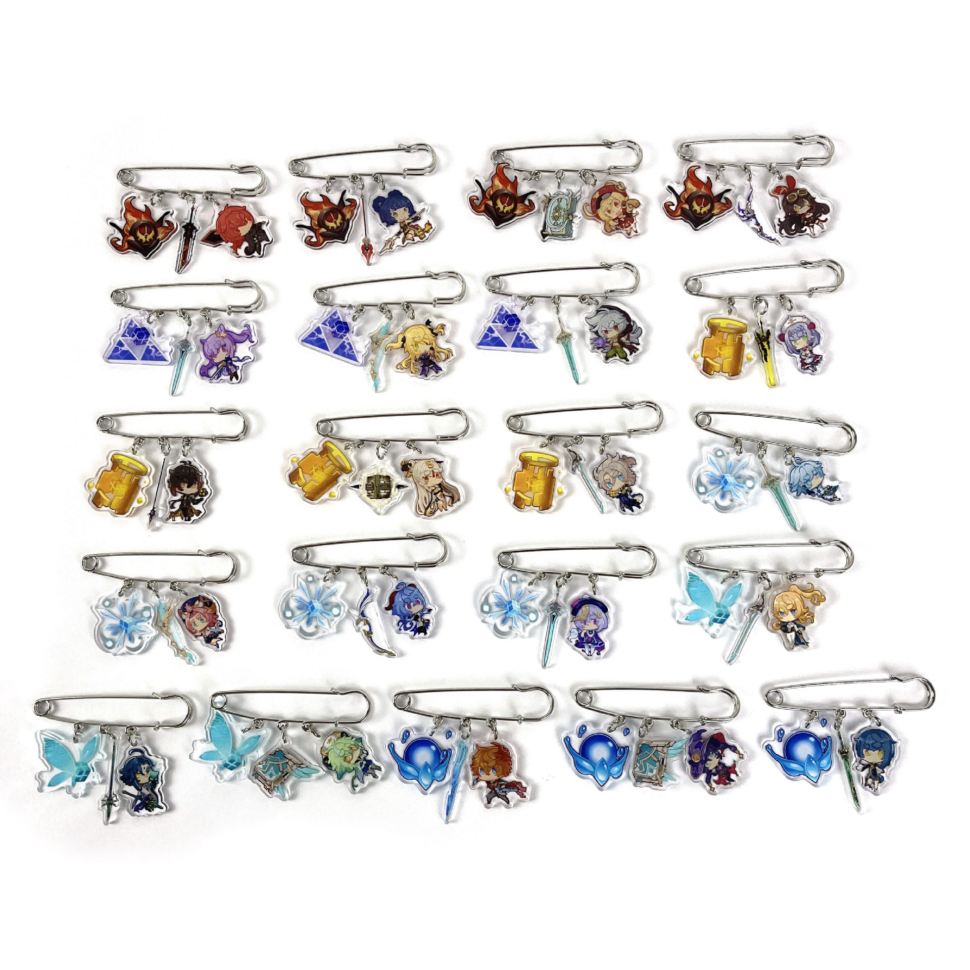 原神genshin周边别针胸针亚克力挂件挂饰动漫游戏迪卢克甘雨魈