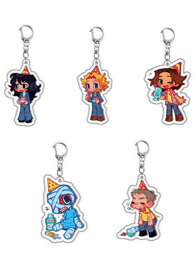 热门恐怖游戏漱口水Chibis钥匙扣配件 动漫周边背包挂饰