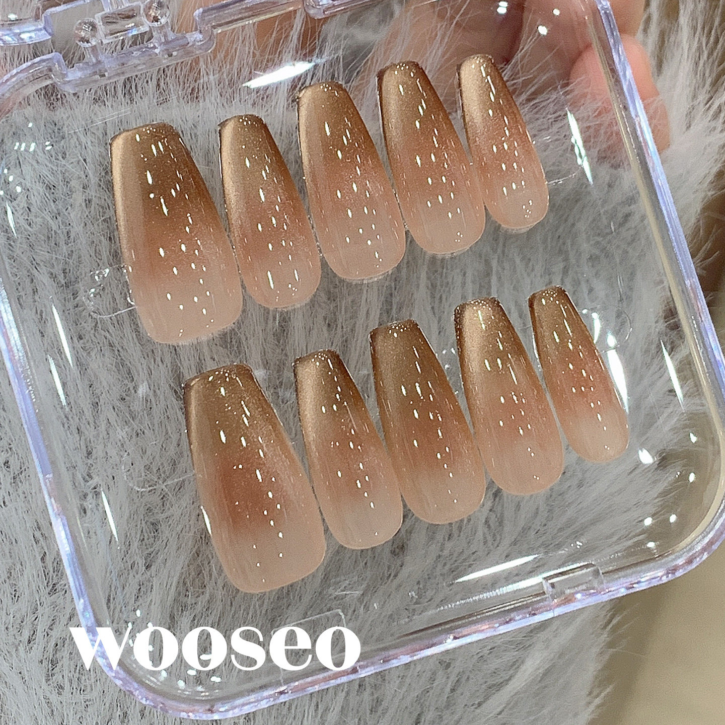 精致绝美新娘婚甲超显白美甲贴片