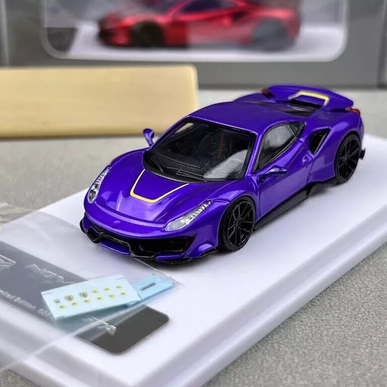 现货 DCM 1:64 法拉力Novitec 488 Pista跃马 合金汽车模型