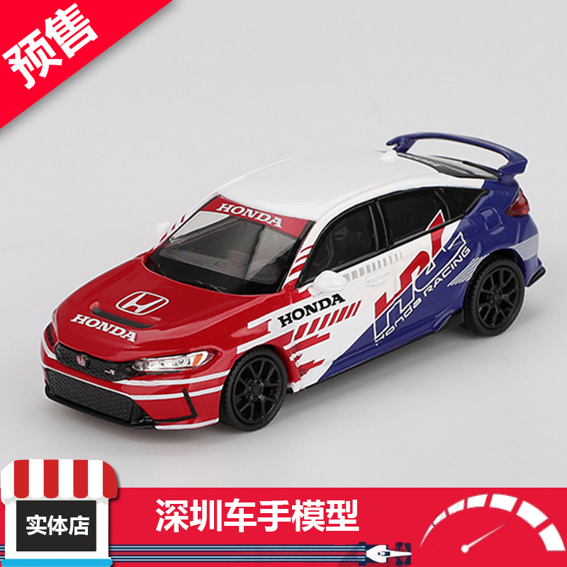 预 MINIGT 1:64 本田思域 TYPE R 2024 Pace Car HRC 合金车模