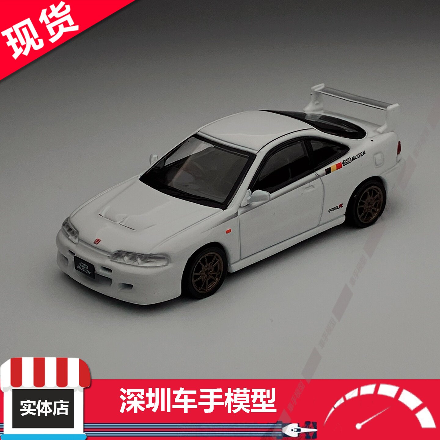 现货 TW 1:64 奔驰 SL 500 Koenig 白色 敞篷 合金模型 老爷车 - 实物图