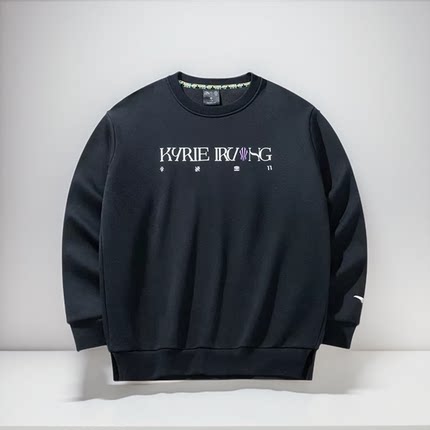 安踏凯里·欧文系列丨卫衣男女同款加绒保暖套头衫上衣172441720N