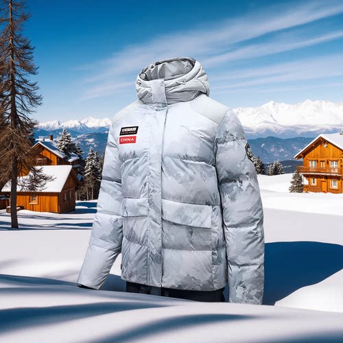 安踏冰甲羽绒短款防泼水羽绒服女