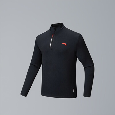 安踏CHN系列半拉链加绒长袖上衣