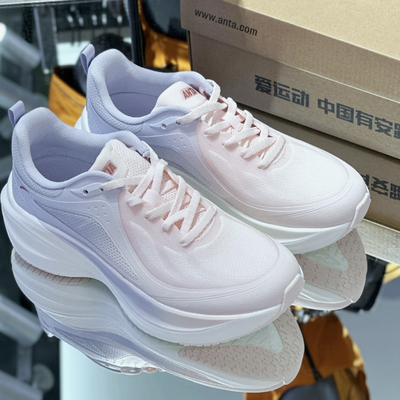 安踏叶子丨厚底减震轻质跑步鞋女