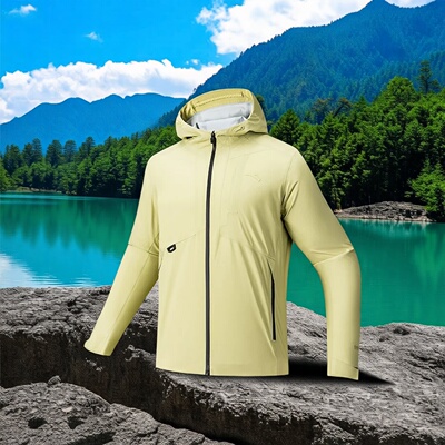 安踏无氟膜风暴甲硬壳冲锋衣男