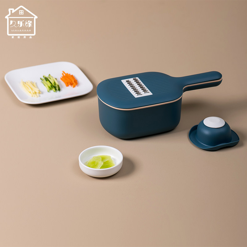 久乐缘  土豆萝卜切丝器家用厨房工具多功能切片神器沥水篮刨丝器