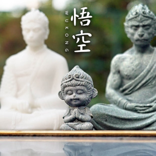 黑神话悟空摆件国风礼物家居装饰茶宠户外国潮西游记孙悟空行者
