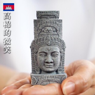 柬埔寨吴哥窟东南亚风格家居摆件出口跨境鱼缸水族盆景装饰