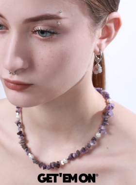 碎石天然贝壳珠原创男女明星同款