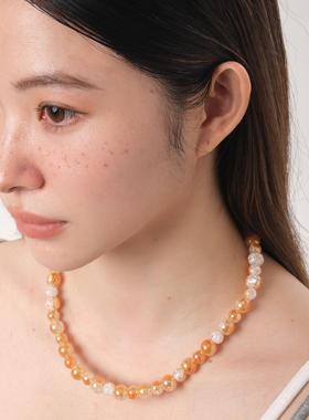 GetEmON原创高级感明星多巴胺小众情侣闪珍珠嘻哈潮男女锁骨项链