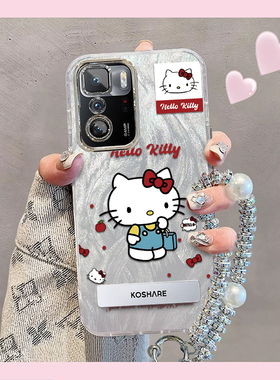 羽纱kt猫红米Note10Pro 5G手机壳M2104K10AC情侣全包防摔可爱套外