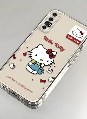 卡通kt猫OPPOReno3Pro壳透明PCRM00全包防摔软男女可爱套外壳
