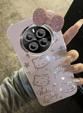 羽纱kt猫realme真我GT5Pro手机壳RMX3888情侣全包防摔可爱套外壳