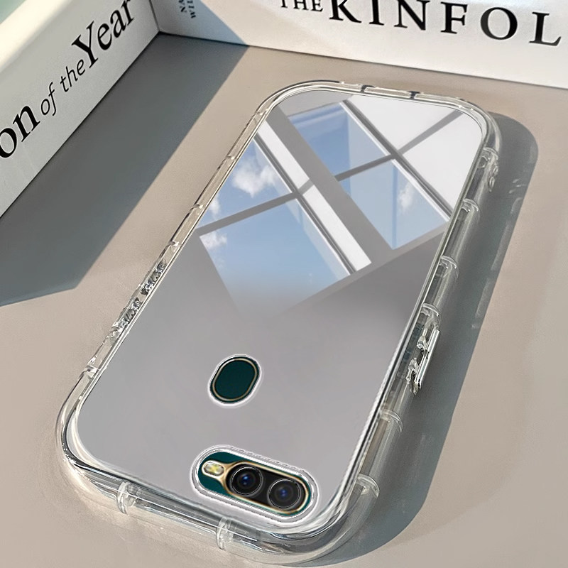 OPPO A7手机壳A1透明A2活力A8版X镜面M泡芙A9气囊A3男A5女pro款S高级感A11全包A32防摔A35硅胶A36软OPPOA7