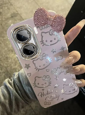 羽纱kt猫iQOONeo10Pro手机壳V2426A情侣全包防摔软男女可爱套外壳