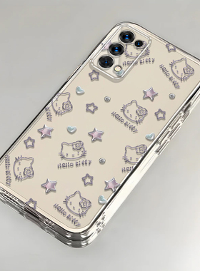 凯蒂猫OPPOReno5Pro手机壳透明PDSM00全包防摔高级男女可爱套外壳