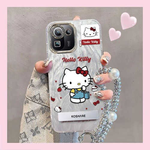 羽纱kt猫小米11Pro手机壳M2102K1AC情侣全包防摔软男女可爱套外壳