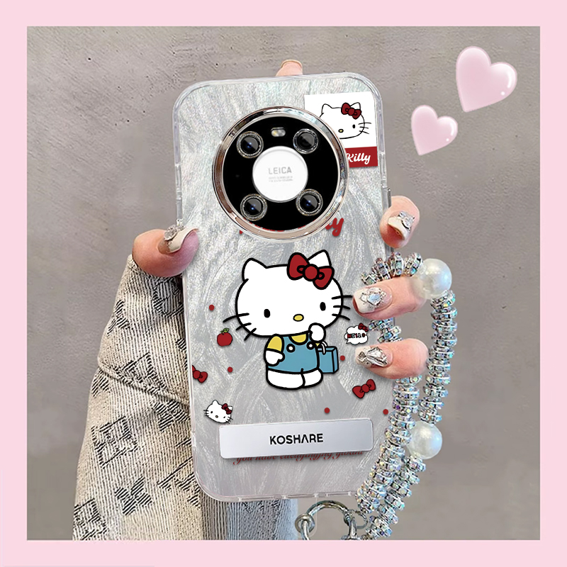 羽纱kt猫华为Mate40E手机壳情侣全包防摔硅胶高级男女可爱套外壳