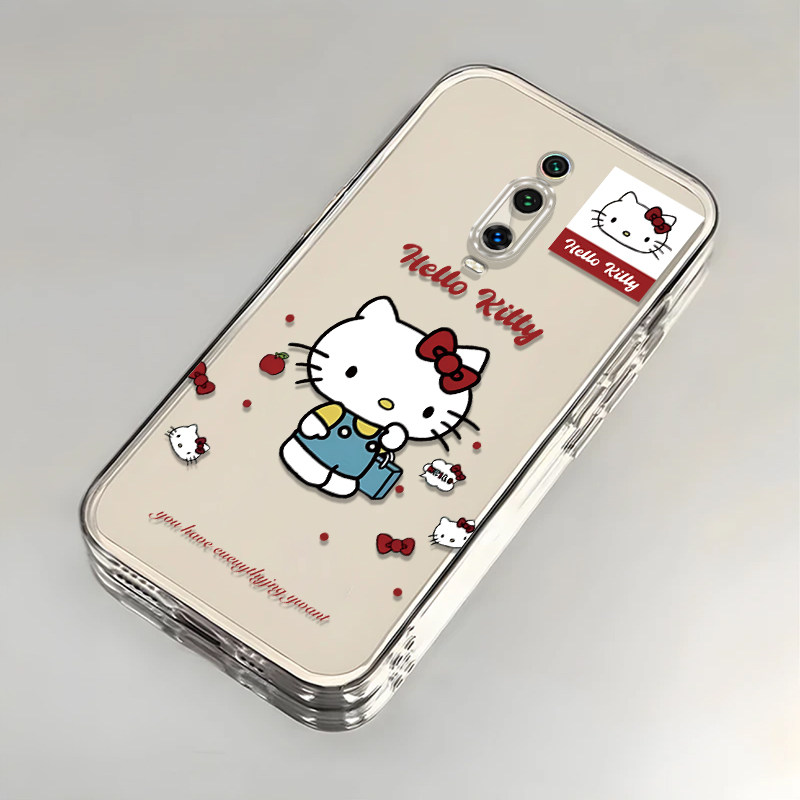 卡通kt猫红米K20壳透明M1903F10C全包防摔高级男女可爱套外壳
