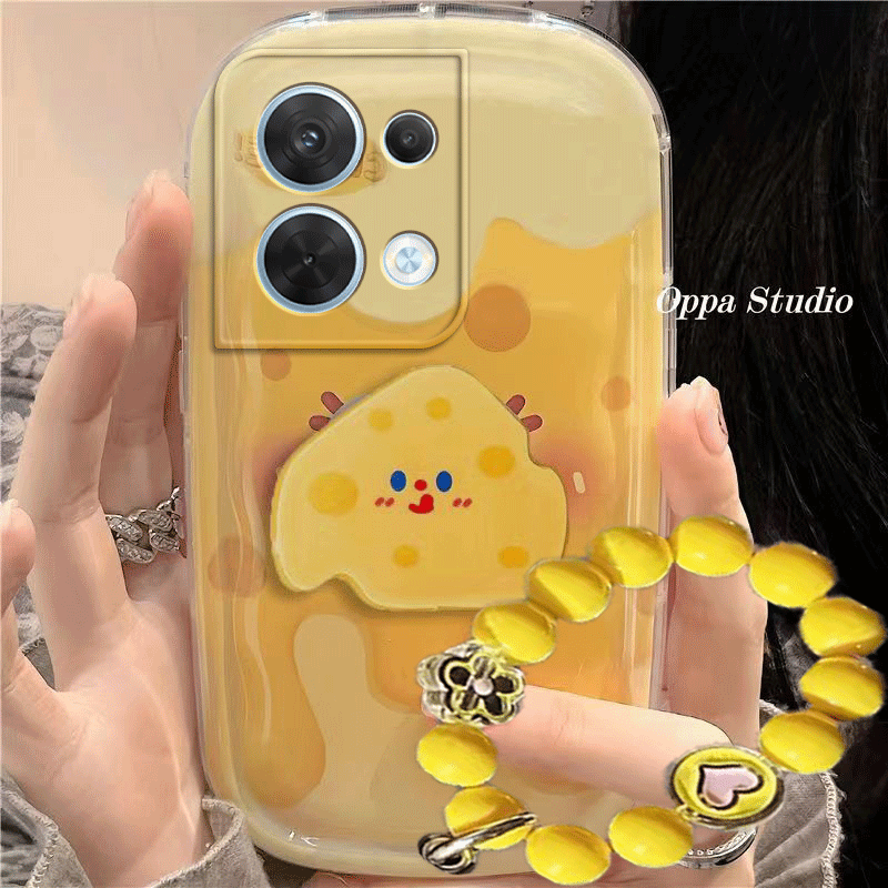 一加ace2pro手机壳1+ace2可爱oneplus黄色奶酪卡通防摔硅胶软女肥皂壳全包气垫保护套海绵宝宝