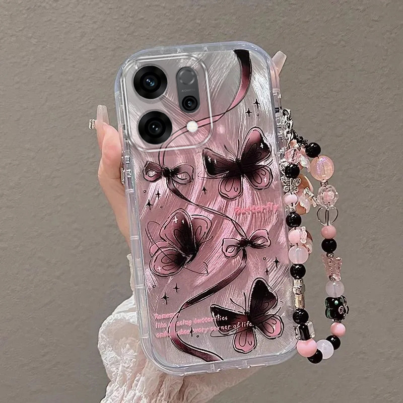 黑蝴蝶OPPO Reno15手机壳Reno 3新2全包13防摔薄10软4潮11套5男6女7 SE可爱8外9 Pro +潮R 17高级OPPOReno15