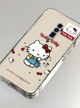 卡通kt猫OPPOReno10倍变焦版壳透明PCCM00全包防摔可爱套外壳