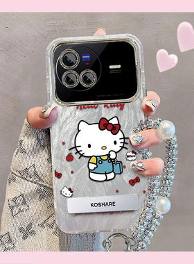 羽纱kt猫vivoX80手机壳V2183A情侣全包防摔软高级男女可爱套外壳