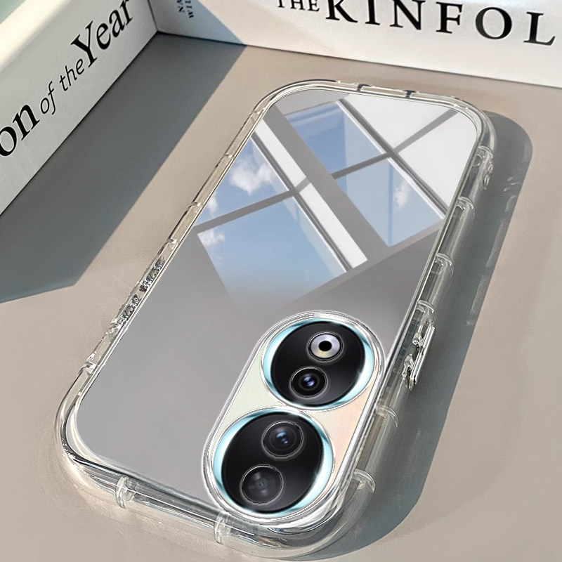 荣耀90手机壳20青春版透明新70 PRO镜面30泡芙se气囊i男X 50女60高级10潮80 GT全包100防摔200潮300软honor