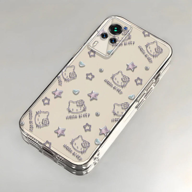 凯蒂猫vivoX60曲屏版手机壳透明V2059A全包防摔软男女可爱套外壳
