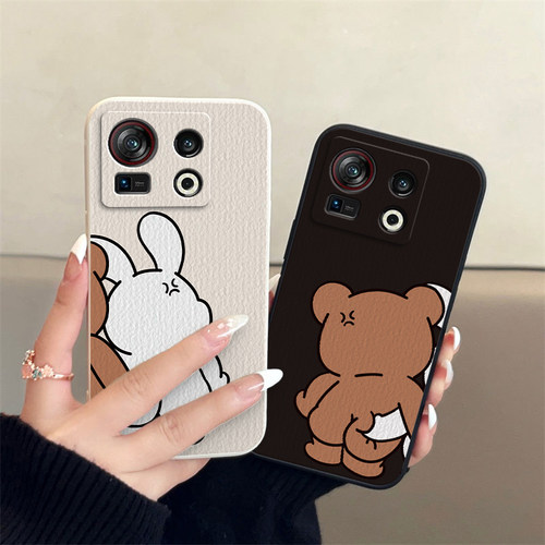 努比亚Z40S Pro/努比亚红魔6R 小羊皮情侣手机壳定制款高级感小众一对全包防摔