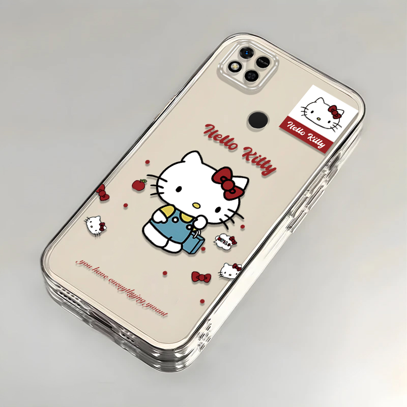 卡通kt猫红米10A壳透明220233L2C全包防摔高级男女可爱套外壳
