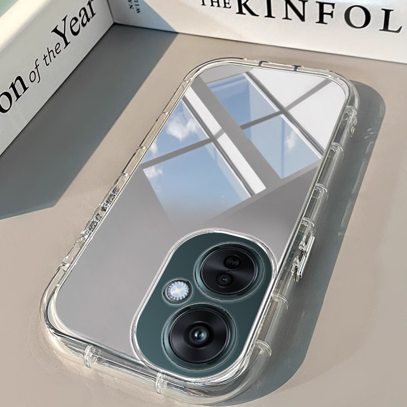 OPPO K11X手机壳K3透明K5新K1镜面K7泡芙K9活力版气囊PRO男女款S高级感X潮K10全包K12防摔硅胶软OPPOK11X