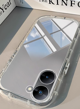 Realme真我V30手机壳Realme V3透明V5新V13镜面15泡芙PRO +气囊GT NEO 6男女15高级23潮T全包60防摔Neo7硅胶