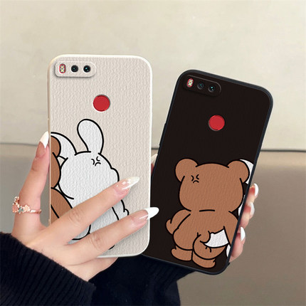 小米5X/6/6x/小米cc9/9e/max2/小米3/mix2/2s/3/小米note3 小羊皮情侣手机壳定制款高级感小众一对全包防摔