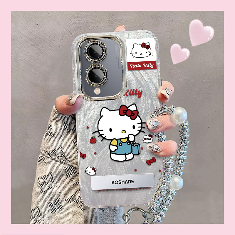 羽纱kt猫vivoY36m手机壳V2318A情侣全包防摔软高级男女可爱套外壳