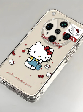 卡通kt猫OPPOFindX8Ultra壳透明PKJ110全包防摔女可爱套外壳