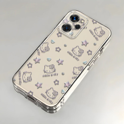 凯蒂猫红米Note12Pro极速版手机壳透明22101320C全包防摔可爱套外