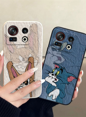 努比亚Z40S Pro/ 努比亚 红魔6R 小羊皮情侣手机壳定制款高级感小众一对全包防摔