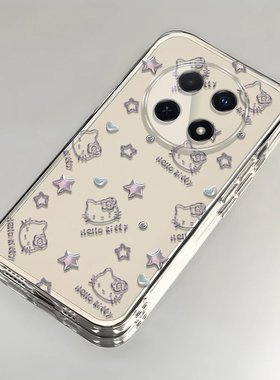 凯蒂猫realme真我12X手机壳透明RMX3993全包防摔软男女可爱套外壳